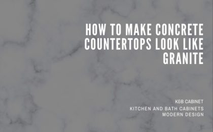 How to Make Concrete Countertops Look Like Granite