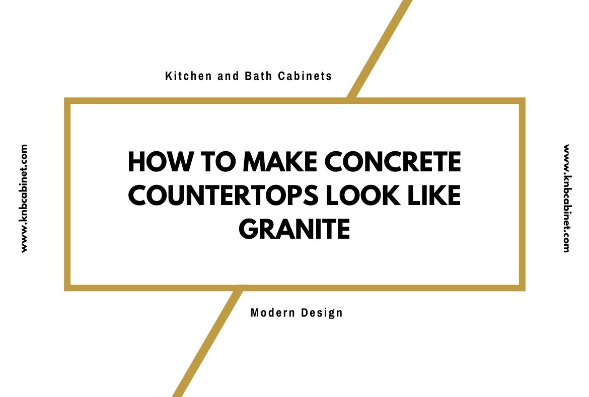 How to Make Concrete Countertops Look Like Granite